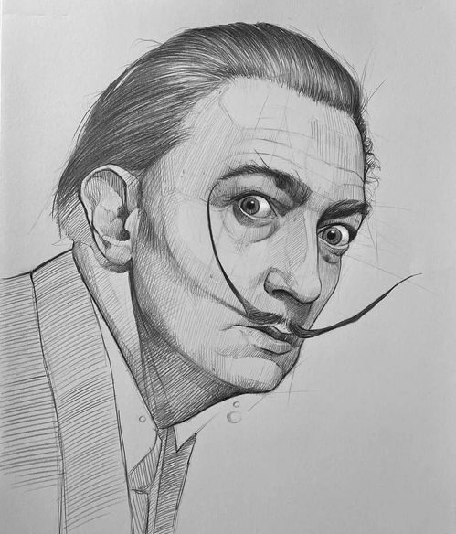 作品欣赏意大利画家尤苏波夫,这些素描头像绝了