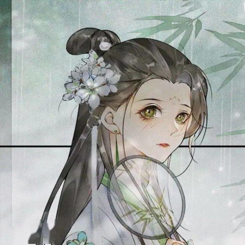 动漫头像丨黑白古风手绘