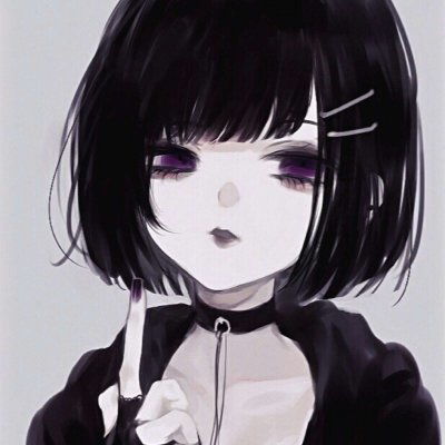 二次元黑暗系女生头像,高清好看的黑暗系二次元动漫女生头像图片