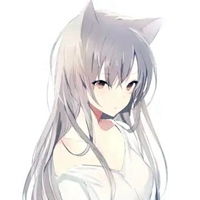猫耳动漫头像女白色系萌的猫耳女生动漫头像