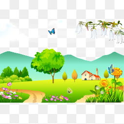 免费下载蓝天草地背景图片大全千库网png