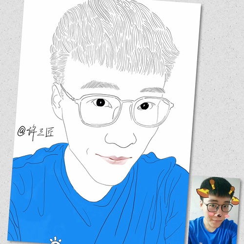 线描人物