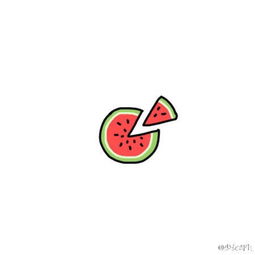 西瓜卡通情侣小头像