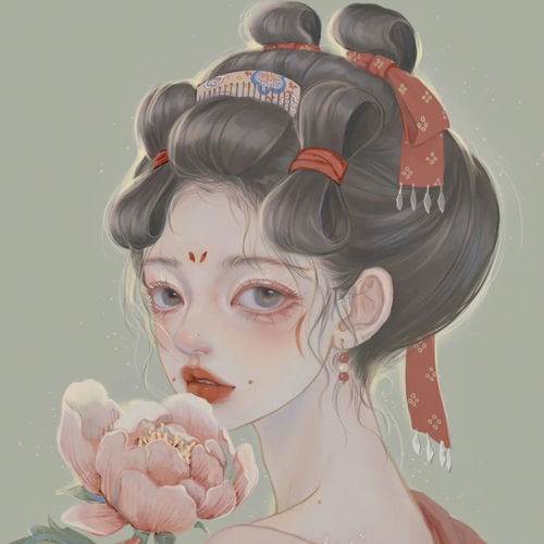 ins古风女头