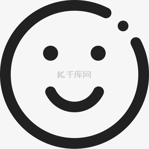 黑色笑脸素材图片免费下载千库网