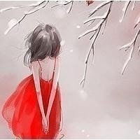 二次元女生头像背影一对两张