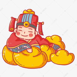 可爱卡通财神爷素材图片免费下载千库网