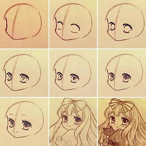 q版人物教程初学者q版动漫人物绘画练习