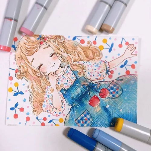 洛丽塔可爱漫画二次元卡通少女手绘素材