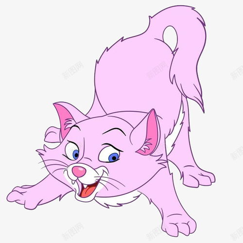 趴着张嘴的粉色小猫胡子胡须趴着元素免抠png设计图片免费下载页面网页平面电商创意素材胡须素材