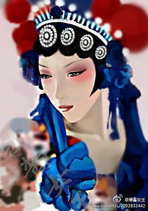 果酱女王插画京剧系列作品