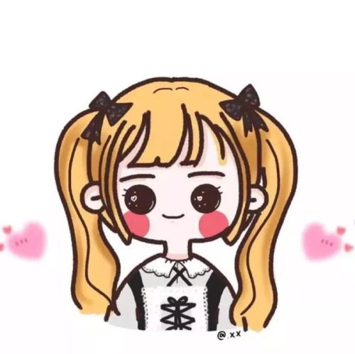 三千颗星不如你的眼睛超可爱情头手绘卡通