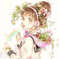 草莓少女微信头像图片动漫可爱草莓女生头像