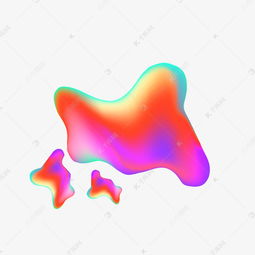 手绘矢量彩色流体渐变元素素材图片免费下载高清psd千库网图片编号10678137