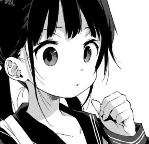 想成为你的例外和最爱动漫黑白漫画女生头像