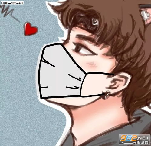 戴口罩情侣头像一对戴口罩的情侣头像卡通下载乐游网游戏下载