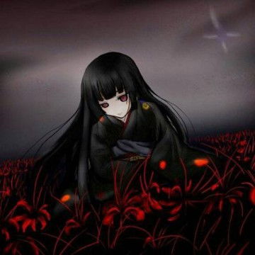 暗黑唯美地狱少女恐怖头像,卡通头像图片