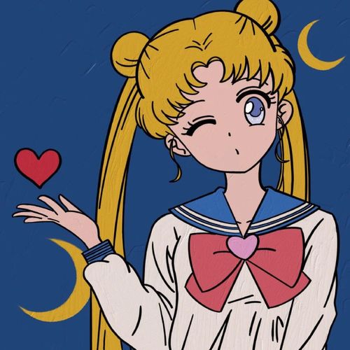 美少女战士头像代表月亮消灭你
