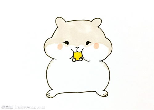 卡通小仓鼠怎么画