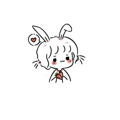 白底简约头像可爱小女生最火简约创意白底人物头像