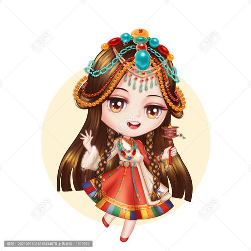 卡通藏族,人物素材,设计素材,设计模板,汇图网