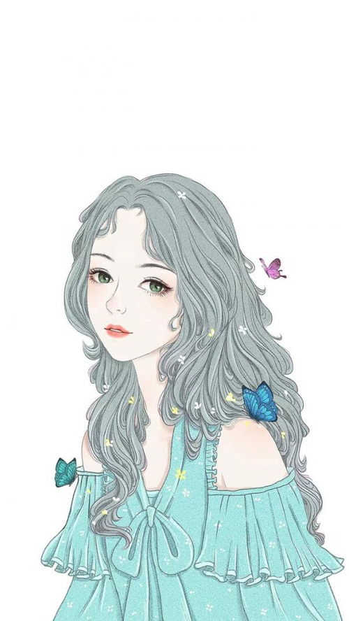 简约小清新的手绘卡通少女图片动漫图片我要个性网
