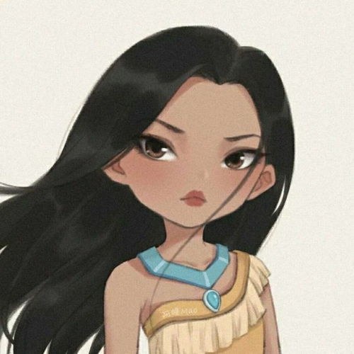 迪士尼公主q版头像火了,快来和闺蜜一人一张吧