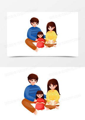 亲子阅读图片卡通高清大图