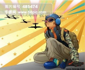hiphop嘻哈素材潮爆潮流音乐人物个性矢量素材矢量图免费下载ai格式编号485474千图网