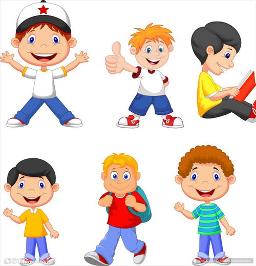 卡通小孩设计图