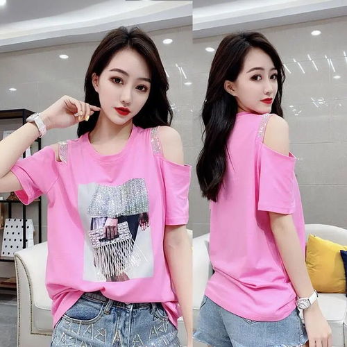 卡通黑色无袖长款淑女t恤