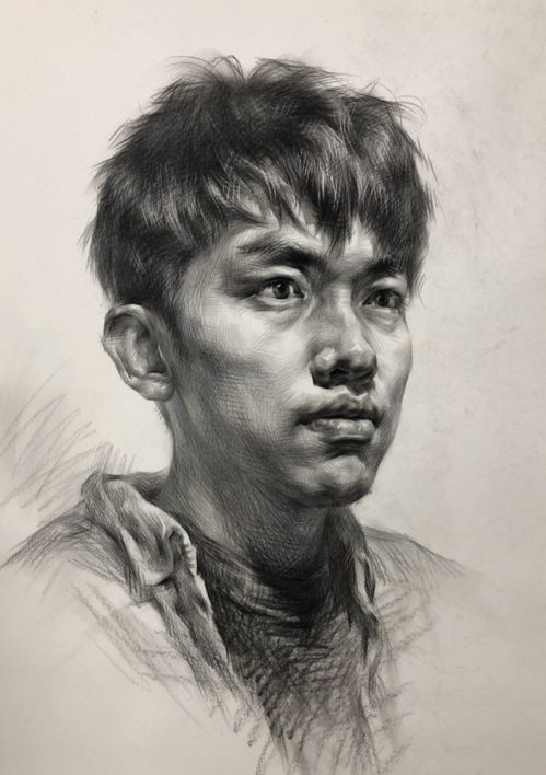 杭州美术培训画室联考素描头像的高分表现