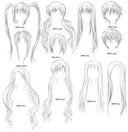 素描动漫卡通少女头像发型笔刷矢量图免费下载png格式编号21890828千图网