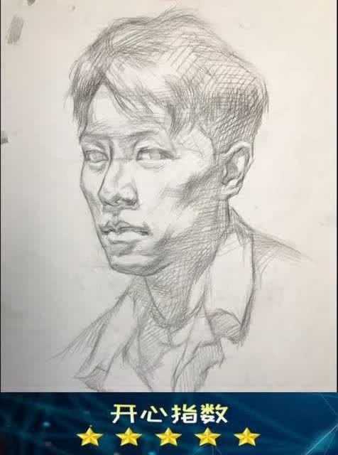 联考素描头像步骤这语音有点傻