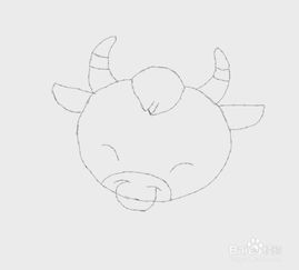 卡通牛是怎么画的