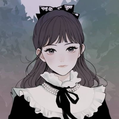一组唯美卡通少女人物插画作者i微信头像我要个性网