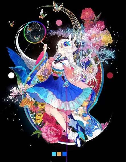 cg原画插画教程插画如何上色才好看