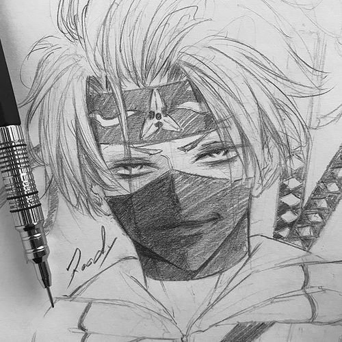 素描插画大佬笔下的动漫人物合集,肯定有你喜欢的收藏临摹