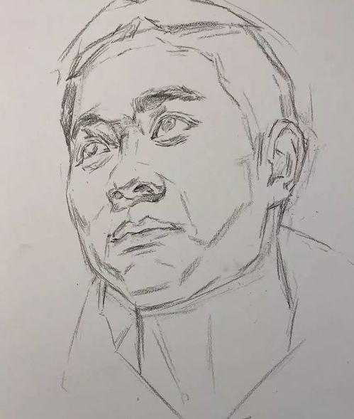 第三一四集朱传奇教你画微仰头视角向上的男青年素描头像