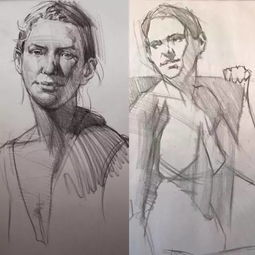他的素描画法很让人喜欢