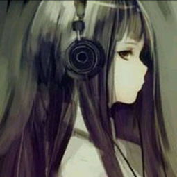 求戴耳机的女生意境头像