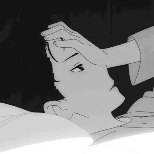 帅气黑白动漫男生头像