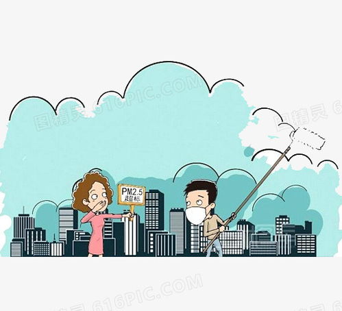 卡通画雾霾素材图片免费下载png素材编号192irmklv图精灵