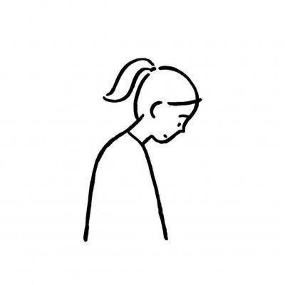 可爱萌简笔画女生头像