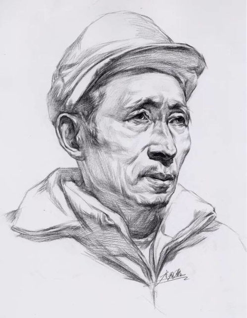 男女各个年龄素描头像,为你联考保驾护航