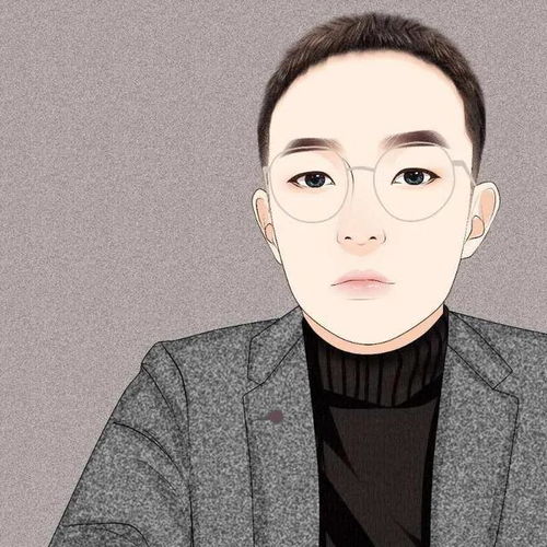 换个新头像吧,男士简约风漫画头像,换上更显艺术感