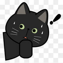 紧张卡通猫咪素材图片免费下载高清卡通手绘png千库网图片编号5577992