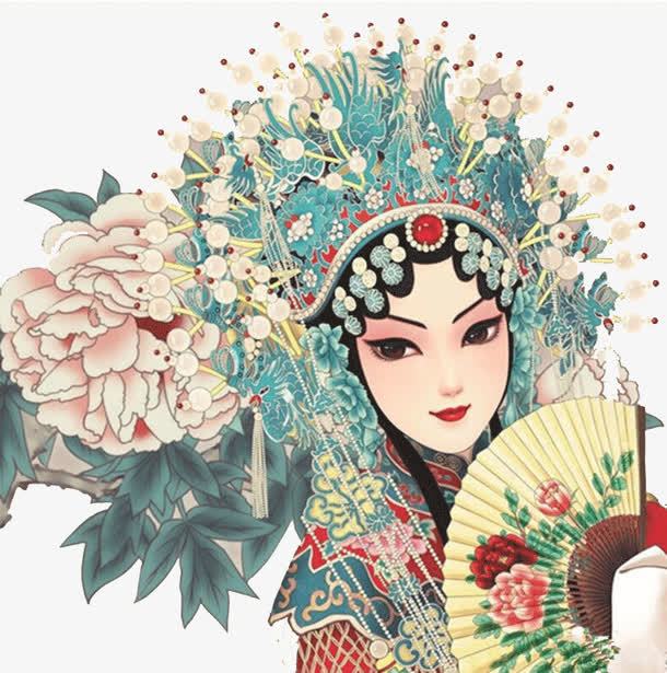 卡通版京剧人物png免抠素材页面网页平面电商创意素材png素材png免抠素材