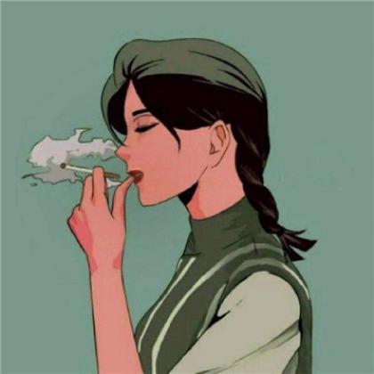 个性手绘系韩国情侣漫画头像图片一对两张单独的