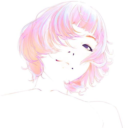动漫艺术鉴赏女生人头像之短发的魅力